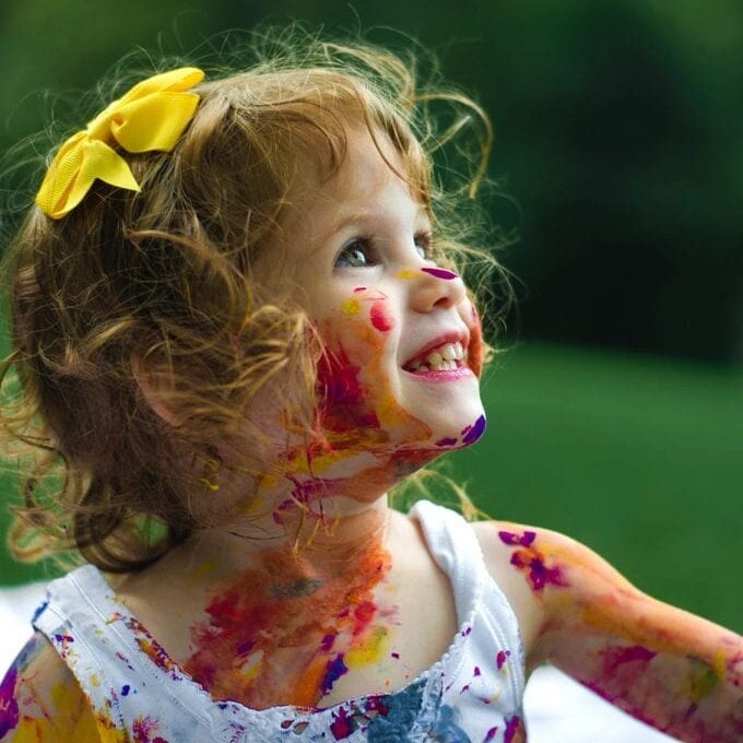 Child In Paint Girl Child In Paint Girl